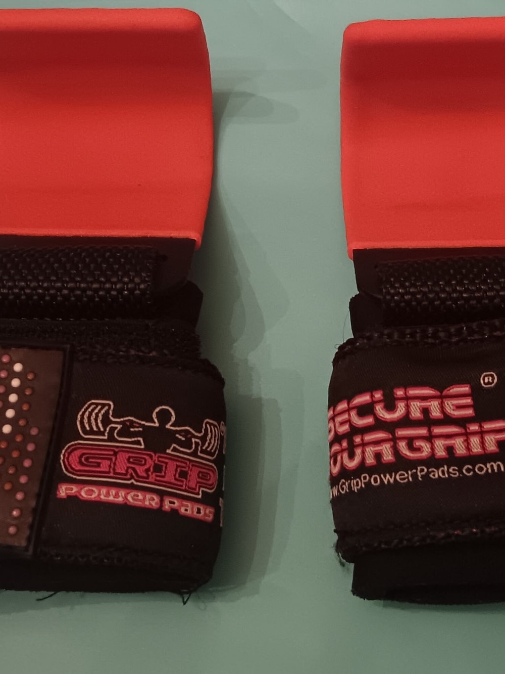 Grip Power Pads Pink Weightlifting Wrist Straps